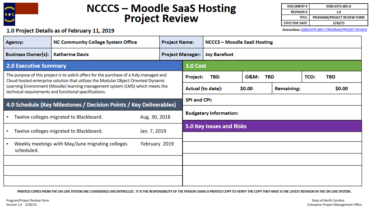 Moodle SAAS hosting project update image