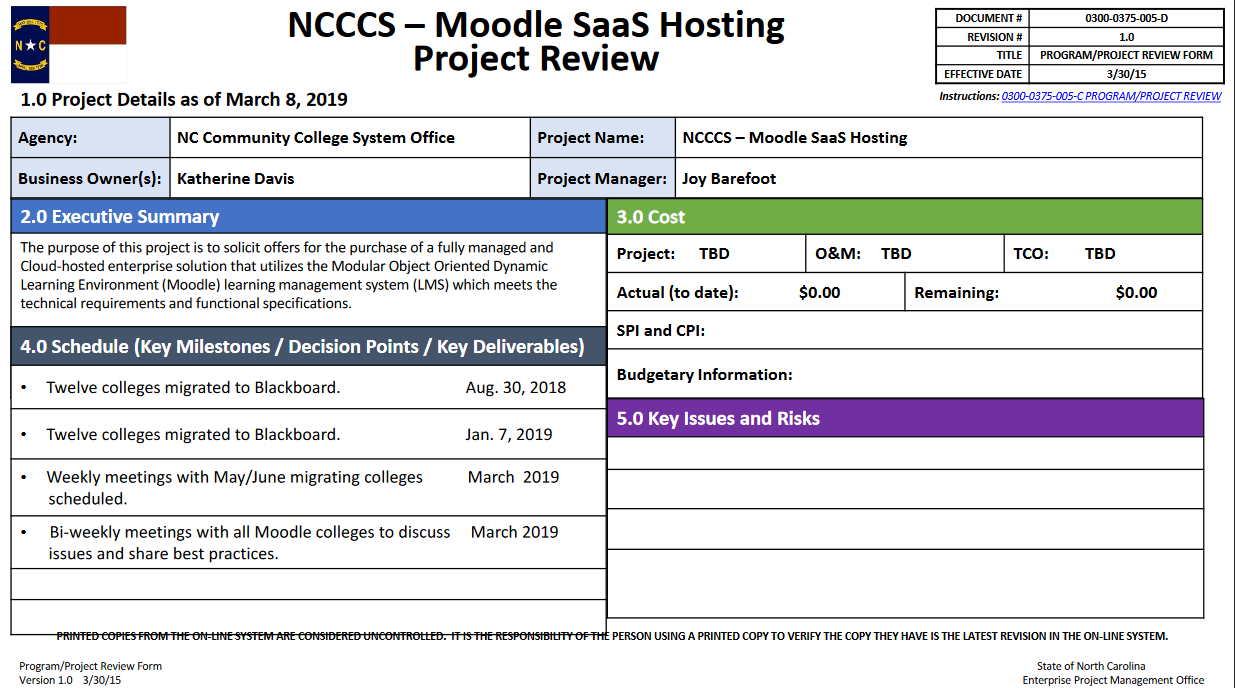 Moodle SAAS hosting project update image