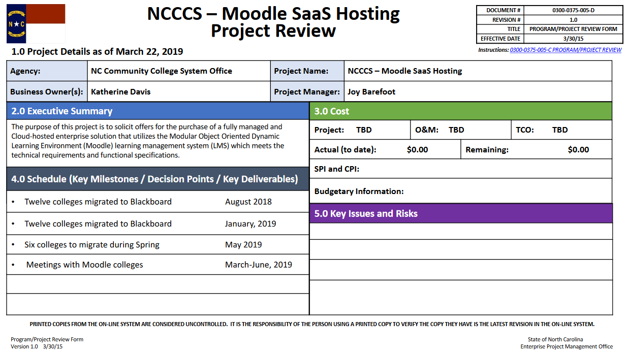 Moodle SAAS hosting project update image