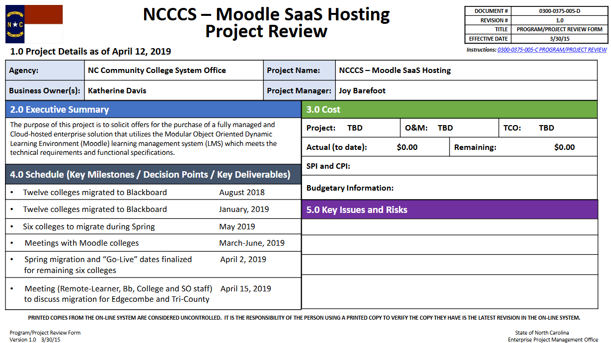 Moodle SAAS hosting project update image