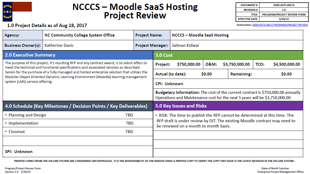 Moodle SAAS hosting project update image