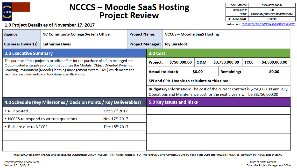 Moodle SAAS hosting project update image