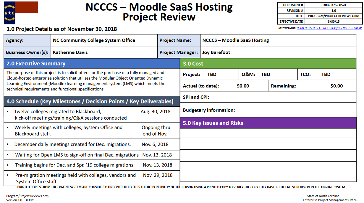 Moodle SAAS hosting project update image