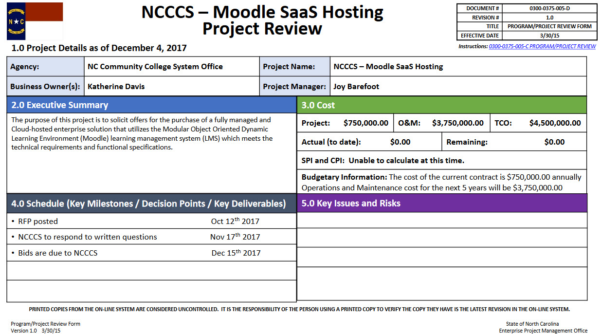 Moodle SAAS hosting project update image