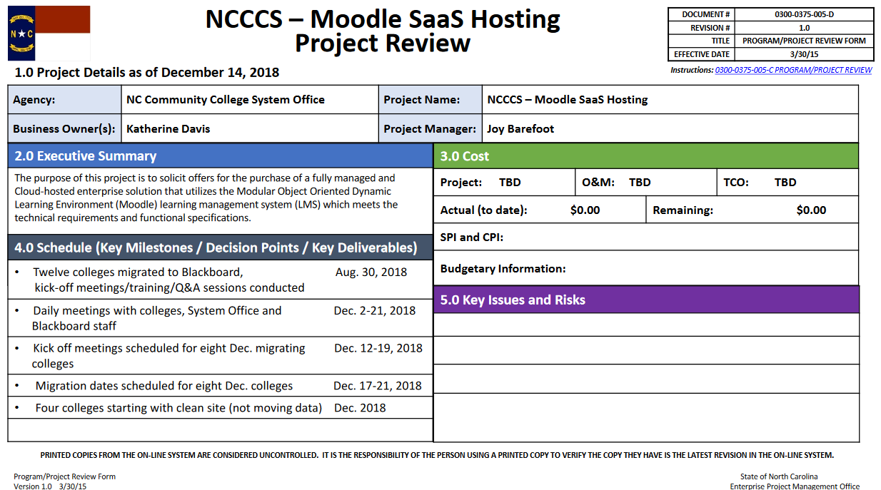 Moodle SAAS hosting project update image